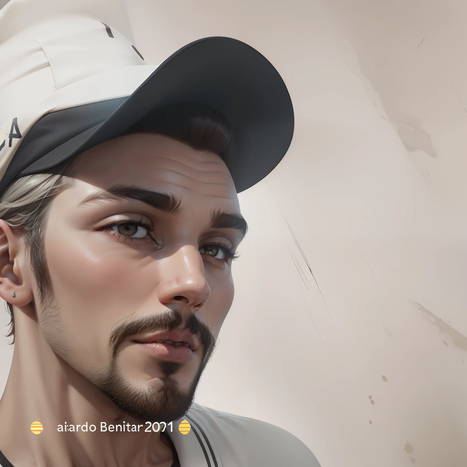 Acrescentar queijo quadrado deixar a barba mais cheia a, Take off your cap, acrescentar cabelo estilo Chanel de bico. Afinar o nariz, with meatier lips
