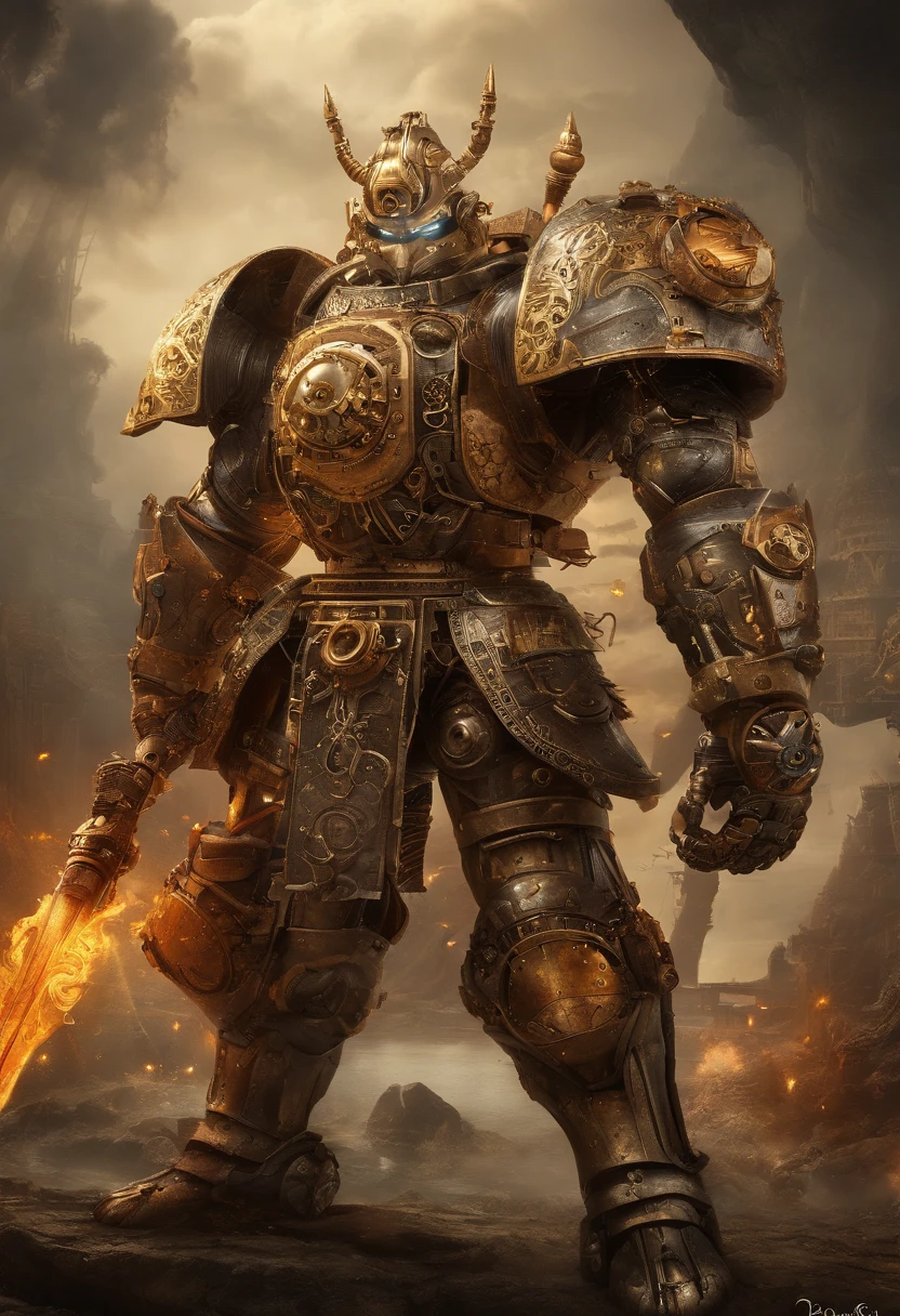 Son Goku samurai steampunk mecha dragonball
(best quality,4k,8k,highres,masterpiece:1.2),ultra-detailed,(realistic,photorealistic,photo-realistic:1.37),HDR,UHD,studio lighting,ultra-fine painting,sharp focus,physically-based rendering,extreme detail description,professional,vivid colors,bokeh,samurai armor,giant mecha,steampunk weapons,muscular physique,battle-ready stance,glowing aura,dynamic action scene,dramatic lighting,mechanical gears,futuristic technology,ornate designs,metallic texture,fierce expression,fiery energy blasts,floating debris,dystopian cityscape,lush greenery,sparks and smoke,ancient symbols,wispy clouds,peaceful and chaotic coexistence,intricate mechanical parts,pale moonlight,gleaming sword,cybernetic enhancements