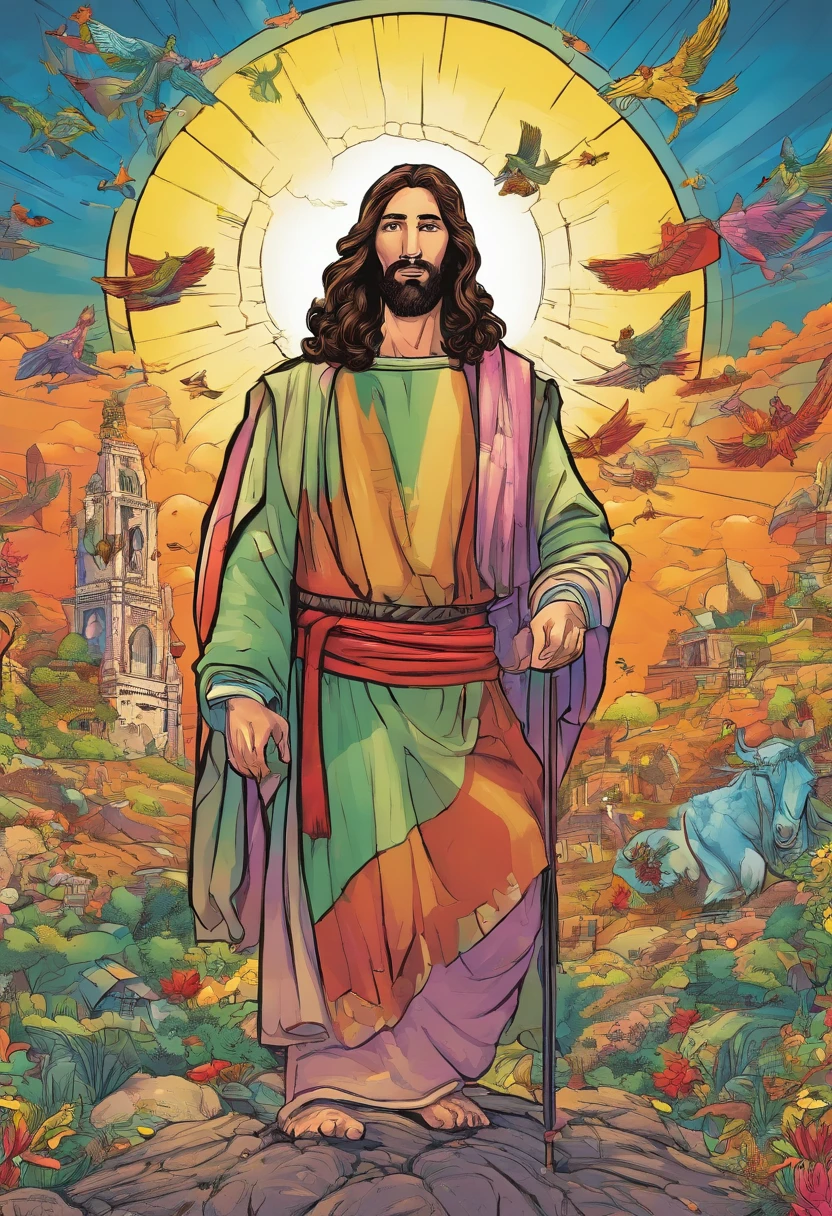 Jesus segurandonmartelo.