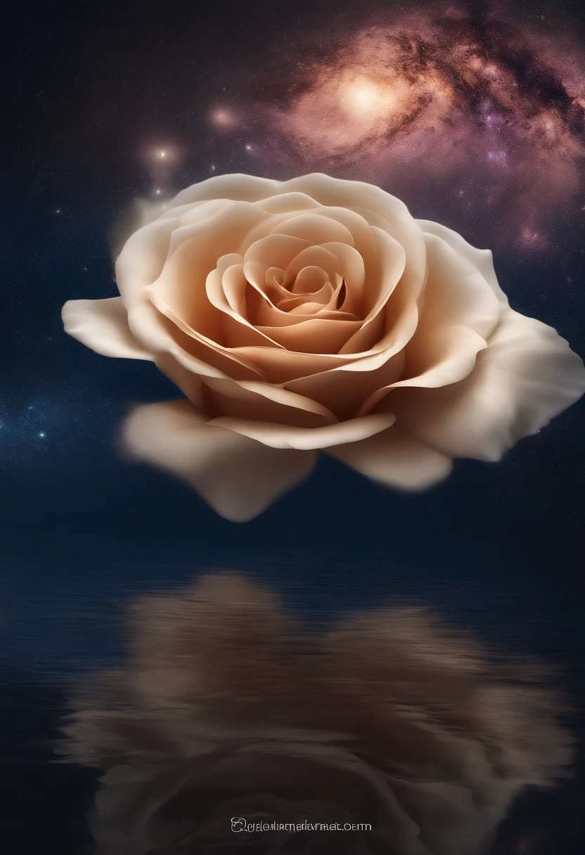 a unique modern one-eyed logo reflecting the Milky Way starry sky in the shape of a rose，Nebulosa Azul，Neblina nebulosa，brilho dourado，beautiful cosmic neural network，arte digital muito bonita, Arte digital altamente detalhada em 4k, softly swirling magical energy，Redemoinhos de magia，dreamlike art, intrincado estilo cgi anime ornamentado, fundo isolado