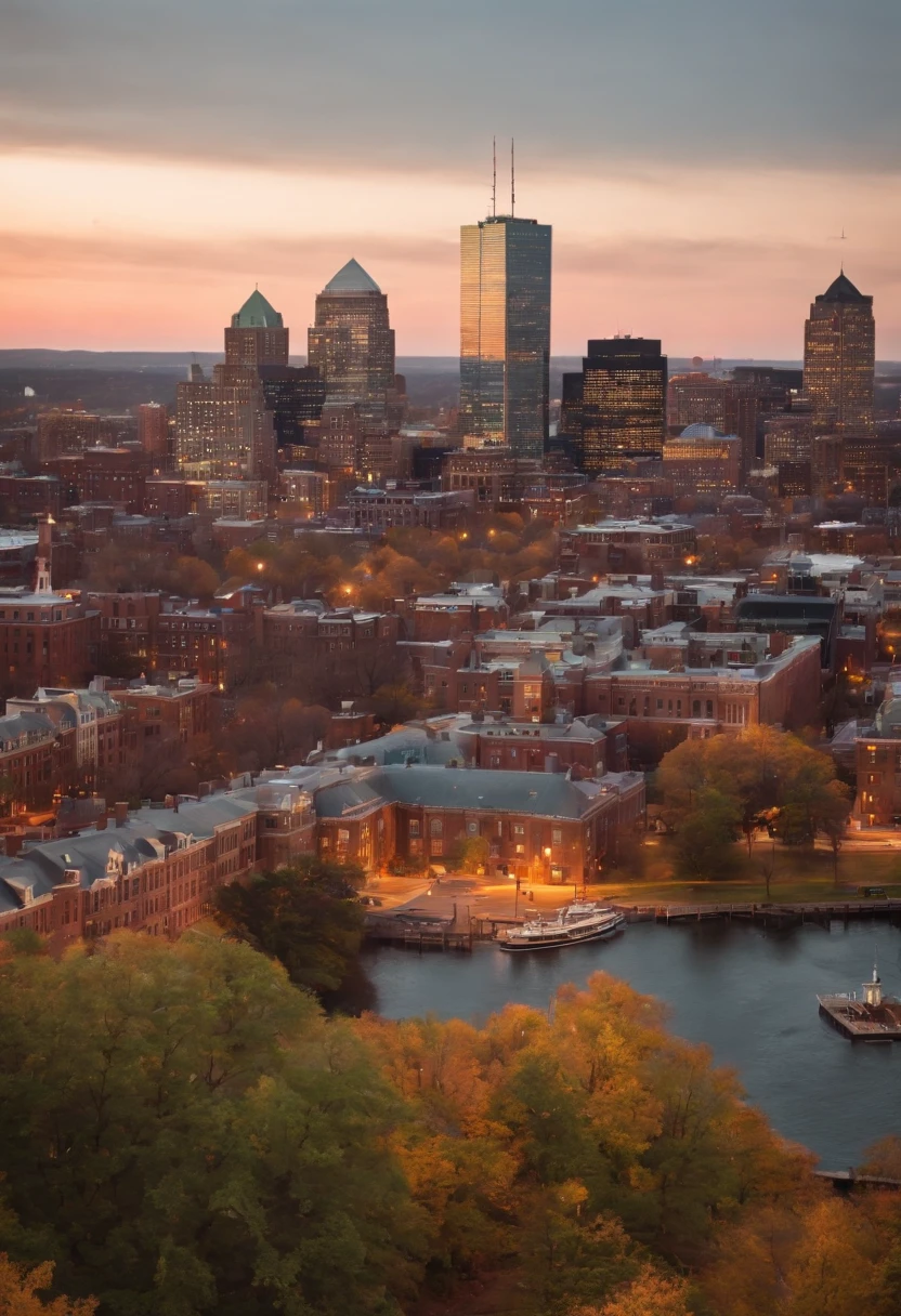 vista da cidade de boston