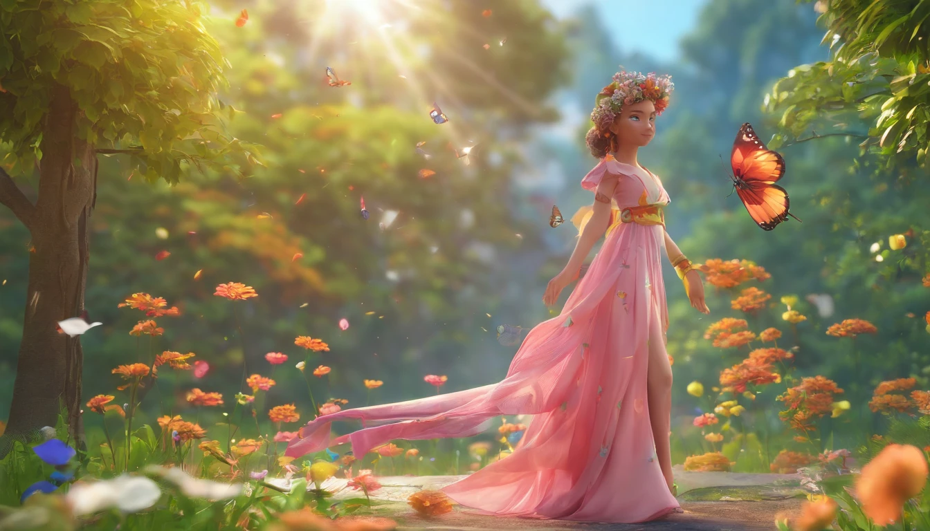 Boros de onde puntch man. best quality,4k,8k,highres,masterpiece:1.2,ultra-detailed,realistic,photorealistic:1.37,illustration,portrait,colorful,sunlit garden,beautiful girl,flowing dress,flower crown,nature,serene,spring,ethereal,soft pastels,vibrant colors,daydreaming,peaceful ambiance,gentle breeze,butterflies dancing,beams of sunlight,whispering trees,splendid petals,sparkling dewdrops,lush greenery,tranquil atmosphere,happiness and joy
