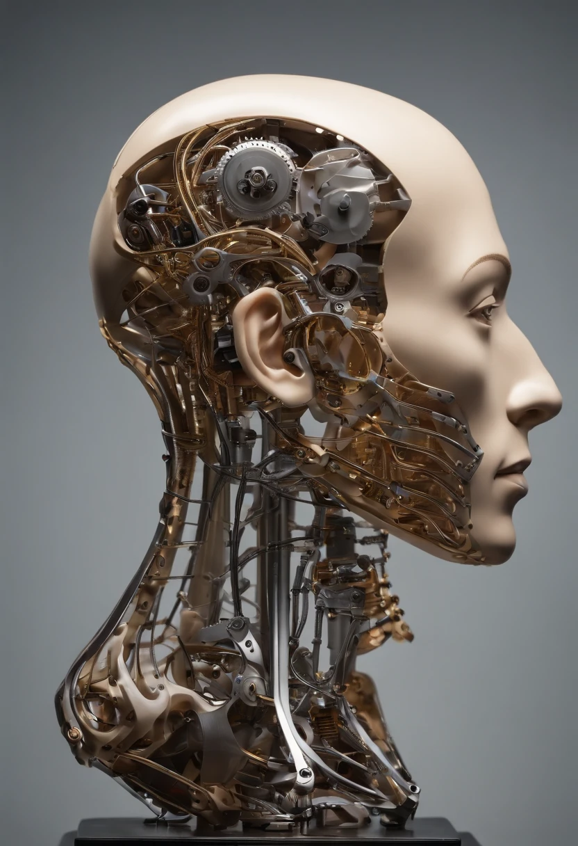 fotore，Retrato，Complex 3D rendering of beautiful and fascinating biomechanical male robot，Possui acabamento em porcelanato、Simulando、linda luz natural、luz de aro、1 lente de 5 0 mm、Um guerreiro asteca、pena、piercing no mamilo、Tatuagem asteca、flor branca、Folhas e caules de baunilha、sinuous roots、flores brancas、Rendas de folhas finas、Steampunk、Detalhamento em filigrana prata-ouro、Alexander McQueen Alta Costura、pearl earrings、Bordado Art Nouveau、Cabo de rede hexagonal、mandelbro fractal |、face muscles、fios de cabos、micro Chip、Ellegance、linda luz natural, studio lights, luz de aro, The is very detailed, realismo ultrarrealista, Sharp, rendering by octane, Estilo HR Giger, volumeric lighting, 8 k post production, Deus flutuando em chamas[A descoberta de buracos de minhoca leva a um novo mundo|The cursed prince must marry the Void]，[scientific fiction：genial：0.6]cinmatic lighting，DetalhadoAntecedentes，no centro，Estilo Michael Bay，insano detalhado，K HD |，Conceito-Arte，Number art，com dinamismo，（A arte mais bonita do mundo：1.2），（V0id3nergy：1.3）
