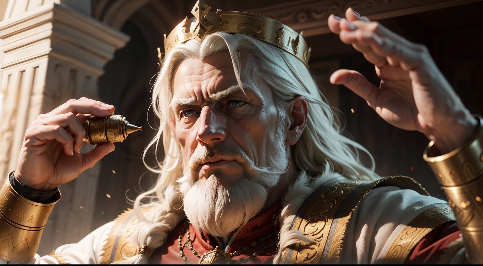 In ancient times, a wise king orchestrated a compelling test of character TO HIS SUBJECTS ULTRA REALISTIC 8K