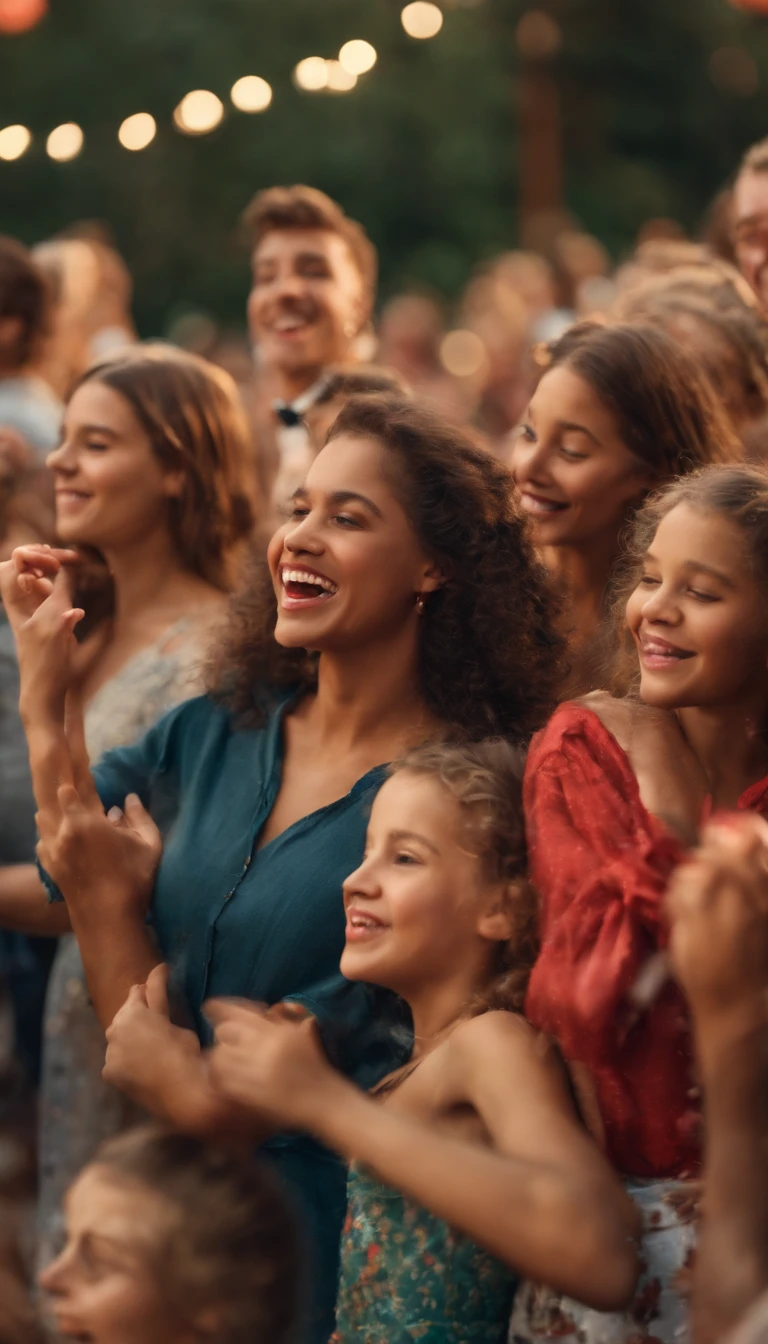 Poster artwork, s party, singing, boys and girls, dancing, happy, celebration, disney style, vibrant, dynamic, high resolution, 16k,