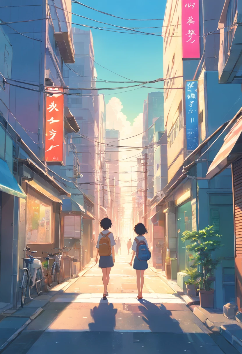 the street