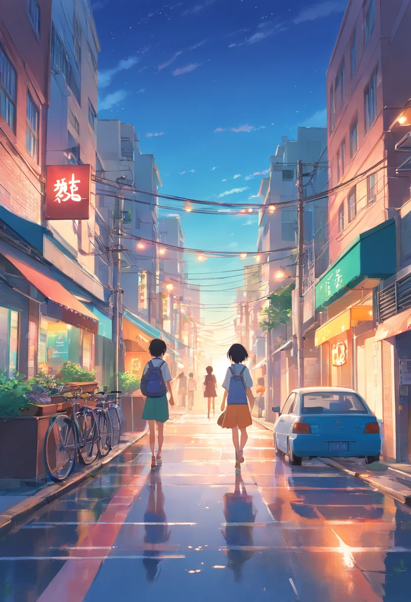 the street