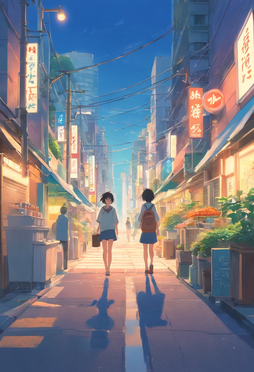 the street