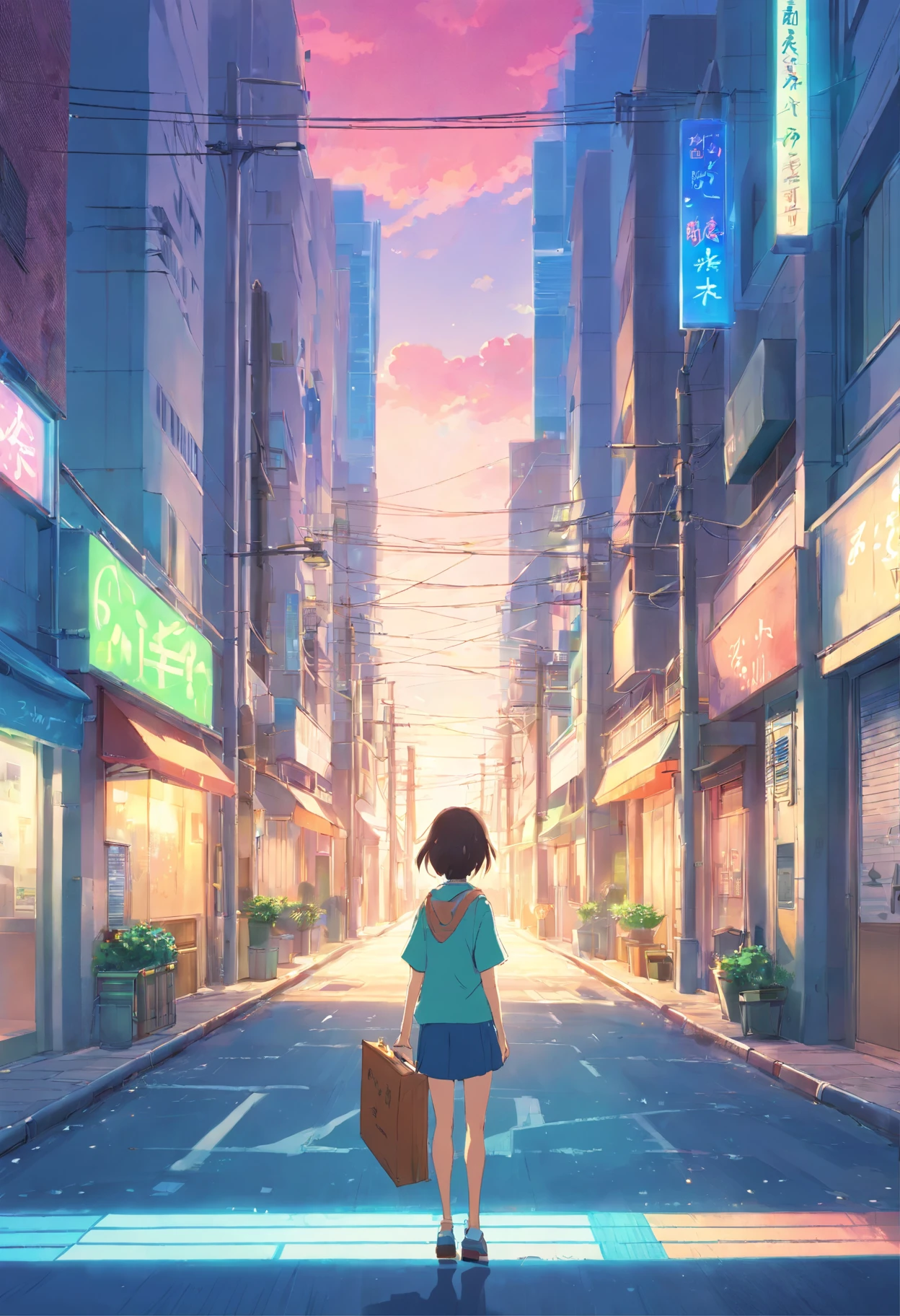 the street