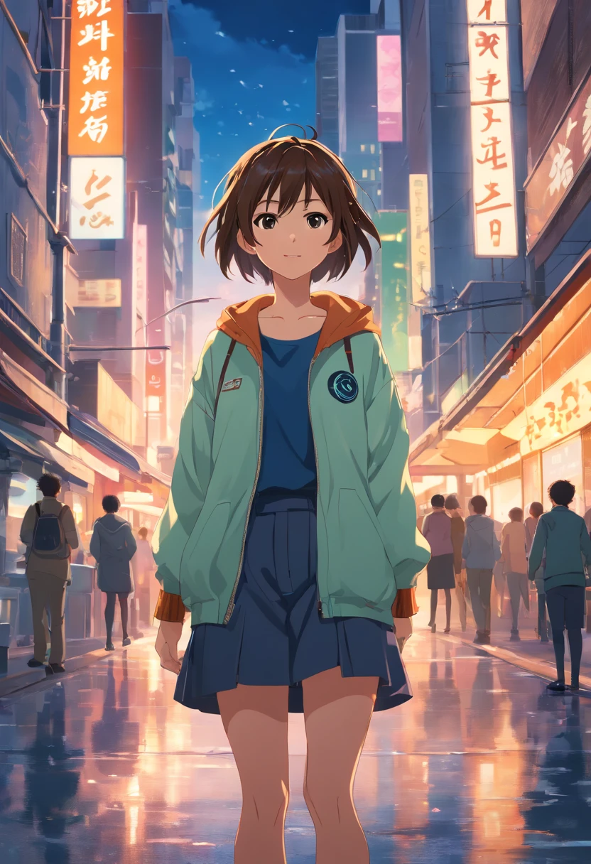 (8K, RAW photo, Best quality, Masterpiece: 1.2), (Realistic, Realistic: 1.37), 1 girl, urban backdrop, Avatar .50mm lens
