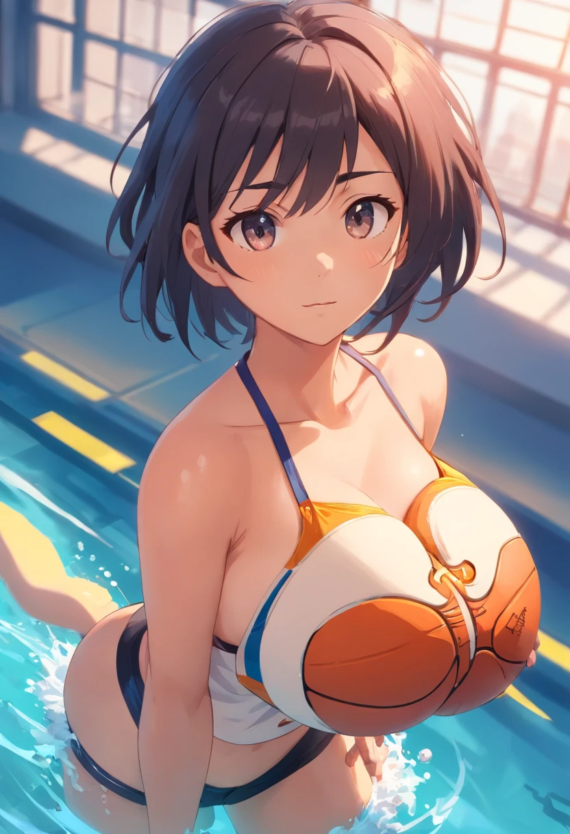 Bigchest,comic character,blacksilk,swim wears,Raised sexy,Bigchest,huge tit,gigantic cleavage breasts,There are abs,Muscular,比基尼,Raised sexy,Love fitness,Big breasts Thin waist,Cocked buttocks,long leges,Z cups,The chest is bigger than a basketball,Tall