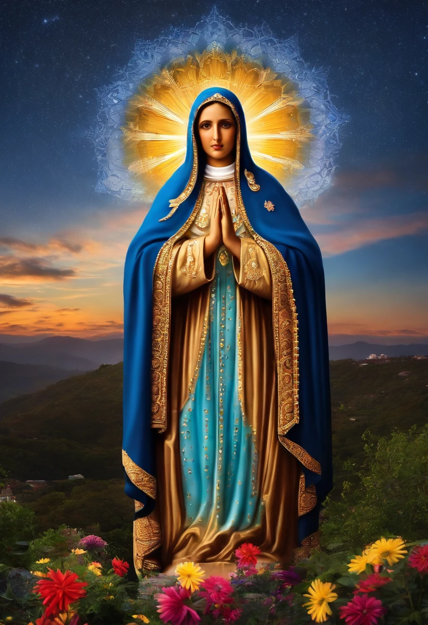 create an image in the sky of our lady of aparecida