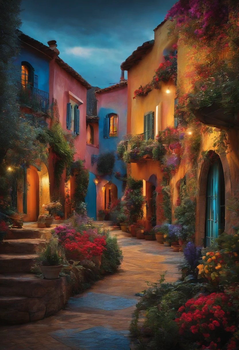 Colorful contemporary art