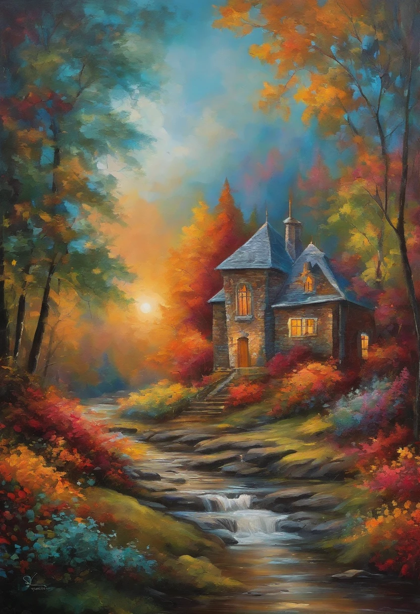 Colorful contemporary art