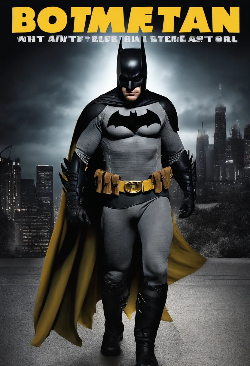 Scary evil Batman, similar to the dark knight returns Batman, hiding in dark corner of Gotham alleyway.