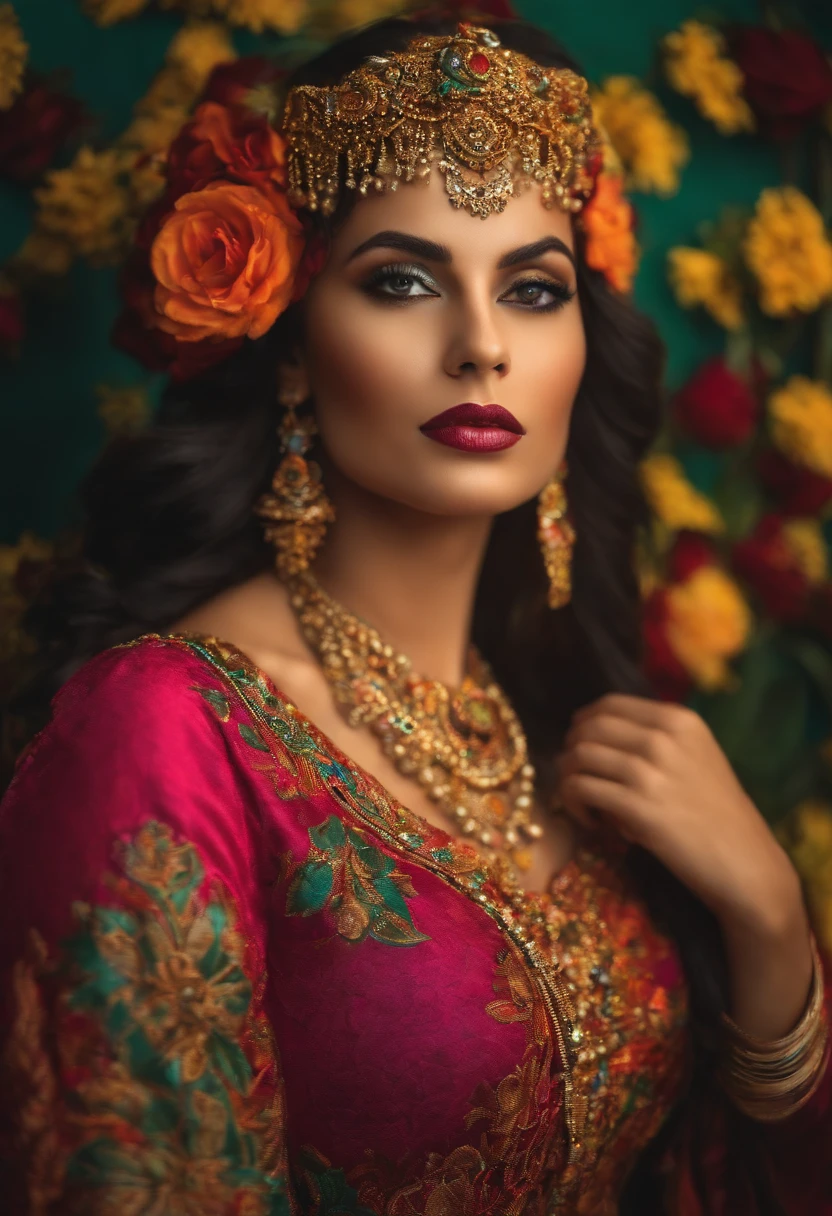 MULHER VESTIDA DETALHISTA