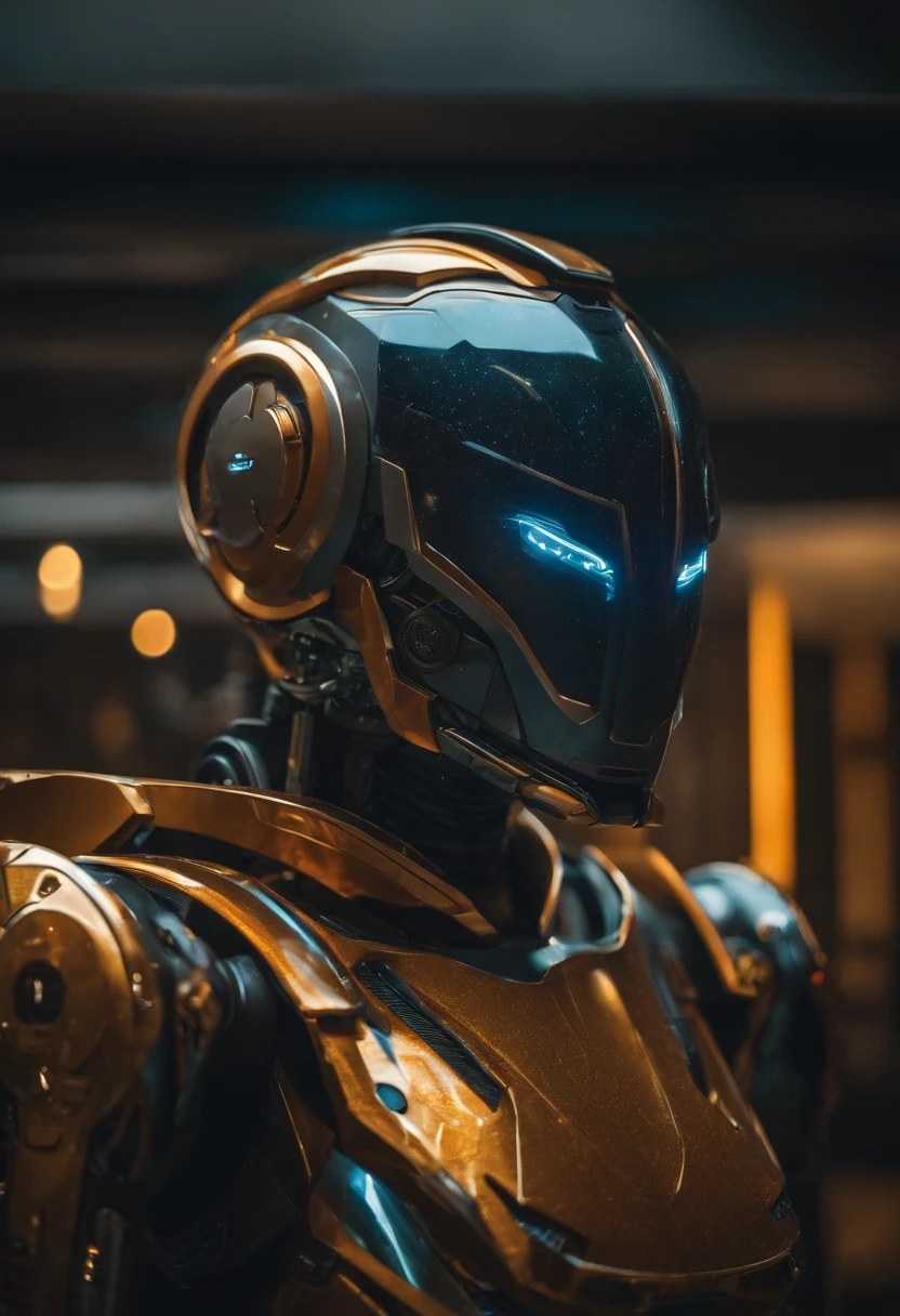 Garota, armadura robotica, imagem 8k, imagen de cinema super detalhado.