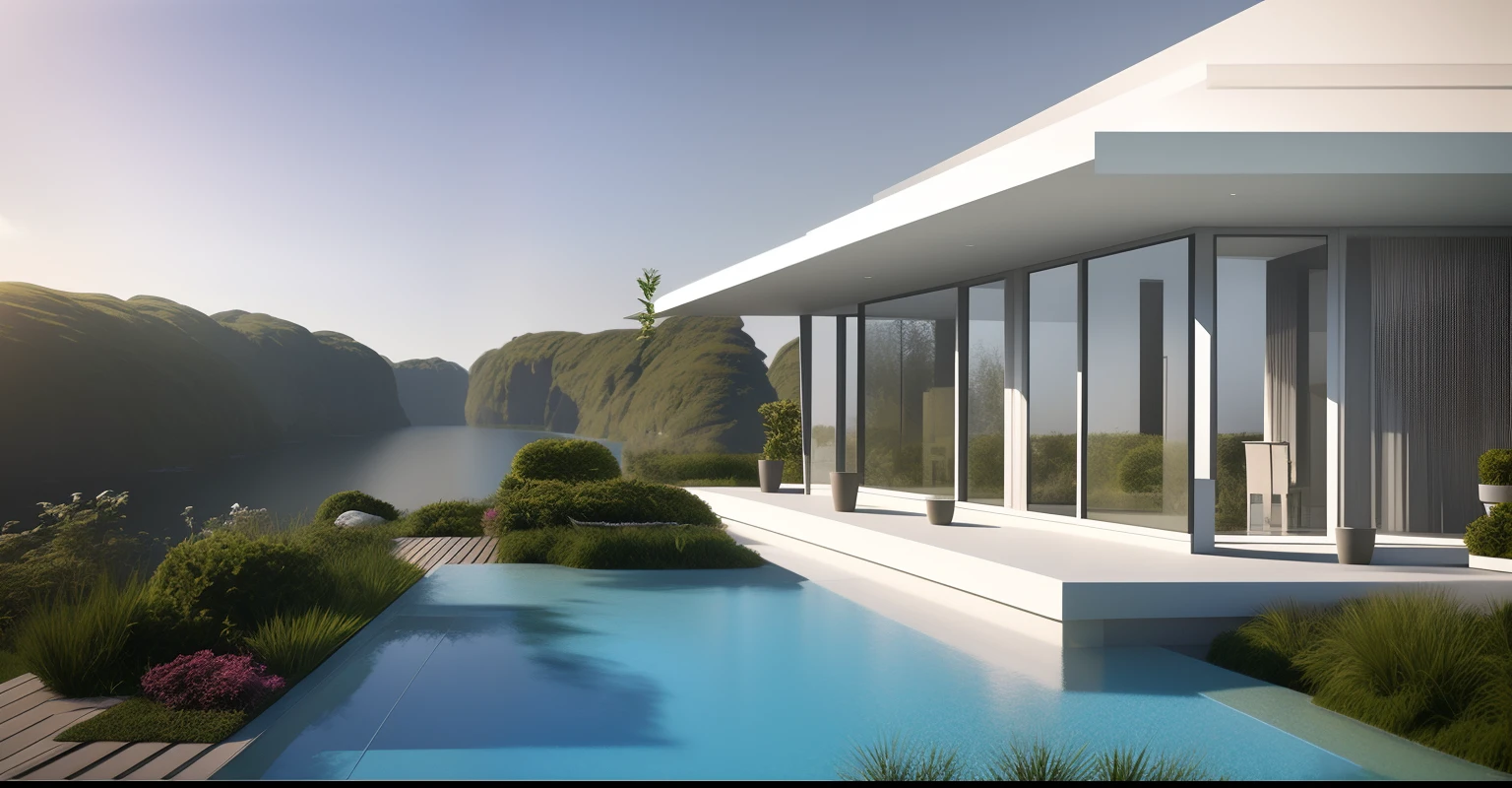 modernn architecture,The landscape is natural and realistic,lumion render, Rendered in Lumion Pro, lumion rendering, beautifully detailed render, archviz, photoreal render, rendered in corona, highly detailed render, natural realistic render, architectural render, Rendered in Lumion, archviz, Photorealistic rendering