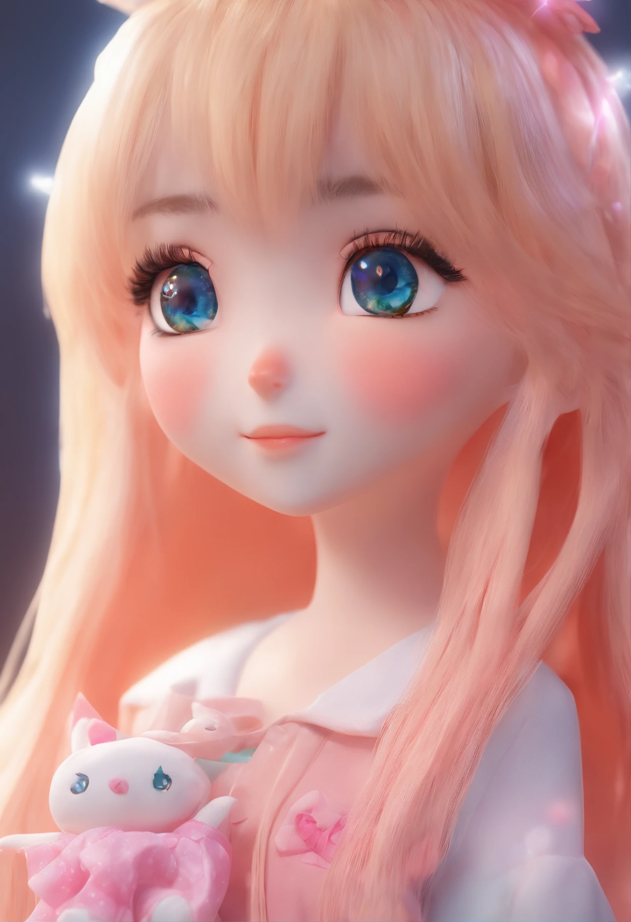 Close-up of a young girl sitting on the floor，Super realistic sweet bunny girl，very beautiful cute catgirl，cute kawaii girls，pink two-tailed hair and cyan eyes，Belle Delphine，Perfect robot girl family，Anime girl role play，Lift the skirt and leak out the genitals that are dripping with milky white liquid，cute beautiful，beautiful lovely，Cute Anime Girls，anime barbie doll，small loli girl，anime girl in real life