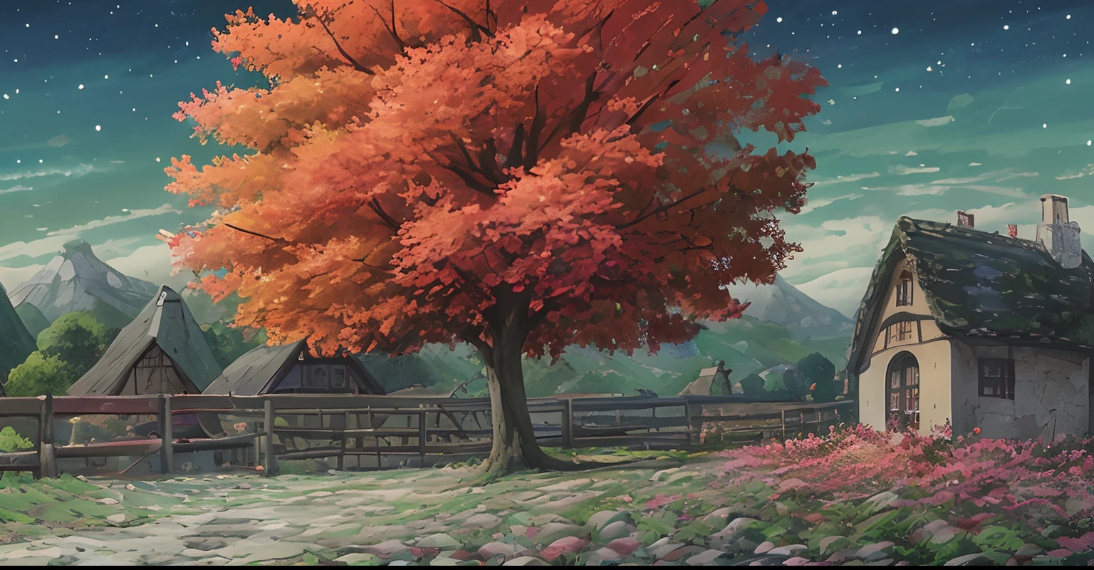 autumn night Illuminated Ghibli's Worldview