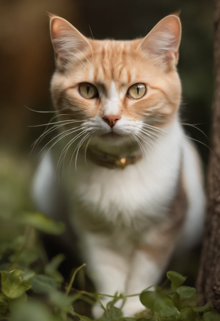 Capture chic and fat white cats to produce ultra-high-definition images, Classic Cat Pose. Using advanced macro photography techniques、Highlights the intricate details of the cat's coat, mustaches, And expressive eyes. Place the camera at the cat's eye level, Create an intimate connection between the viewer and the cat subject. Implement a wide aperture for a shallow depth of field, Make the cat stand out clearly against a gently blurred background. Improve lighting to emphasize the texture and contours of the cat's body, Using the software, Remove hard shadows with diffused lighting、Create software, cosy atmosphere. Catch a cat in a relaxed and balanced posture, Show its flexibility and elegance. An experiment to capture moments in natural movement, Stretching, grooming, etc., To convey a sense of authenticity. Implement post-processing techniques to improve image clarity, contrast, and color balance, Ensure every aspect, From the cat's intricate patterns to its intense gaze, Rendered in stunning detail. It is the last, convey the gentle beauty and innate grace of the cat,, Capture fleeting moments celebrating the unique essence of a cat's curiosity and calmness.