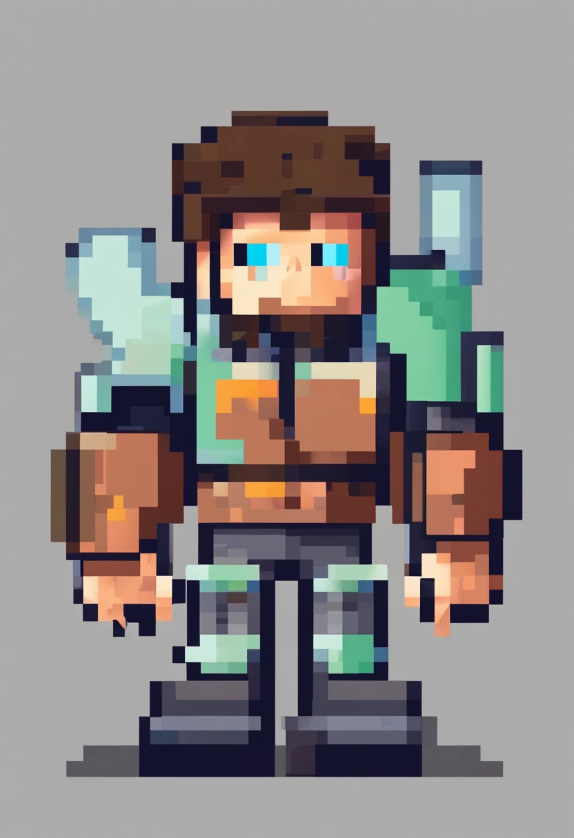 male with brown ponytail, has a light beard, wearing a sleeveless hoodie, has mecha arms with crackling energy, super hero aestetic