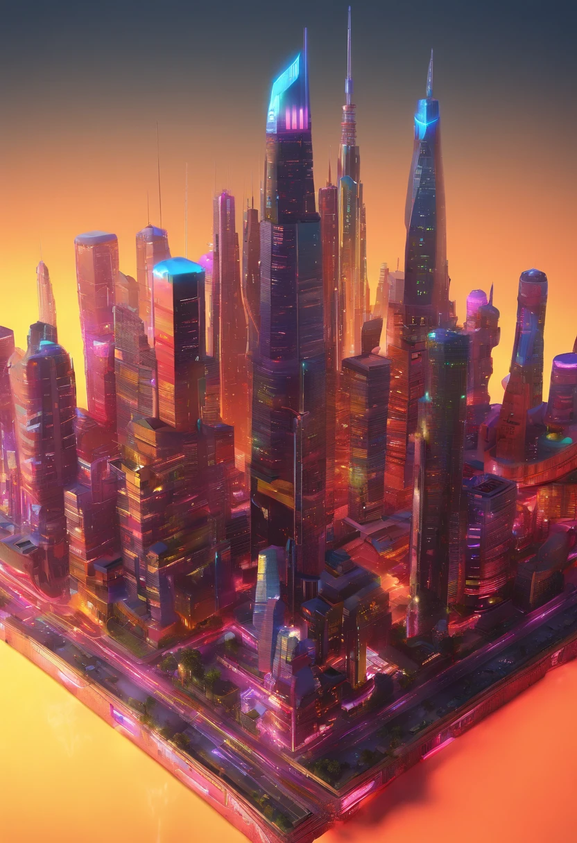 cyberpunked、futuristic cities、planet earth、Night view of cyberpunk lined with skyscrapers、neons、SFart by、Utopian City、Megacities、dream、top-quality、masterpiece、Beautiful cities of the future