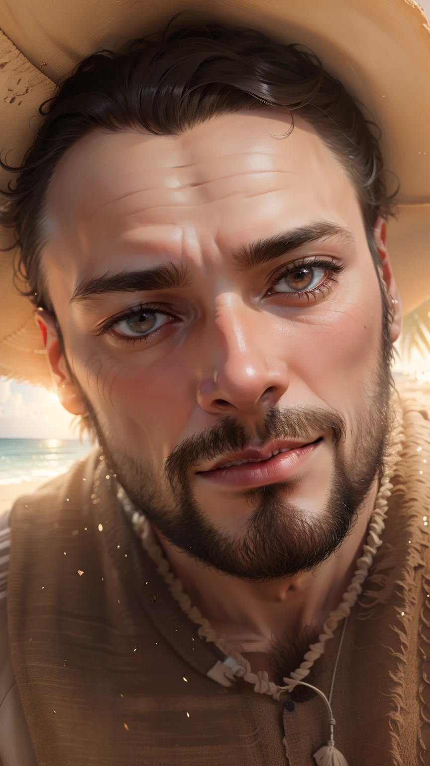 Man in beach