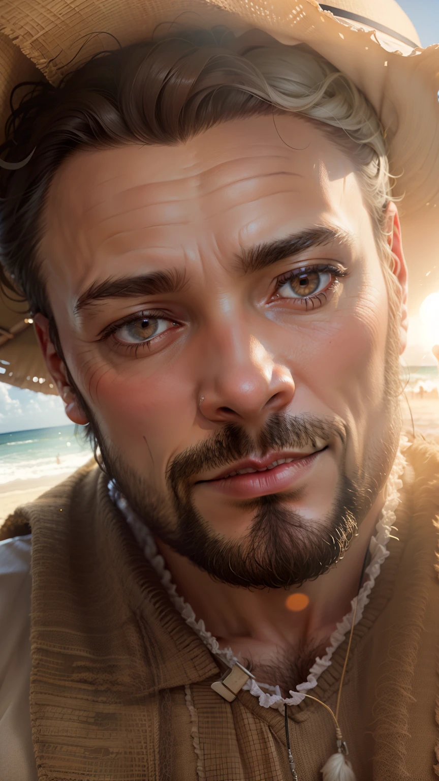 Man in beach
