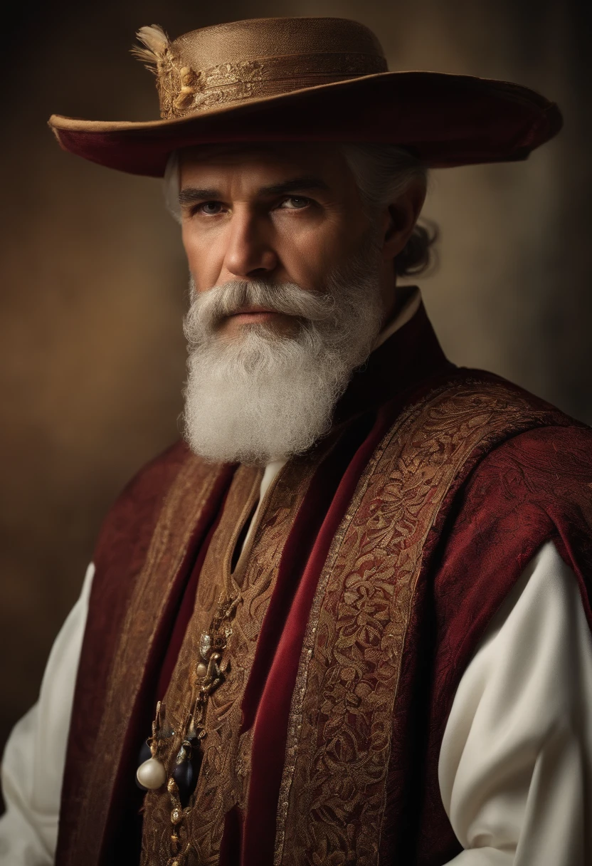 Imagem do profeta jonas do Antigo Testamento, wearing traditional men's clothing of the time, Heavy and serious countenance, imagem ultrarealsita.