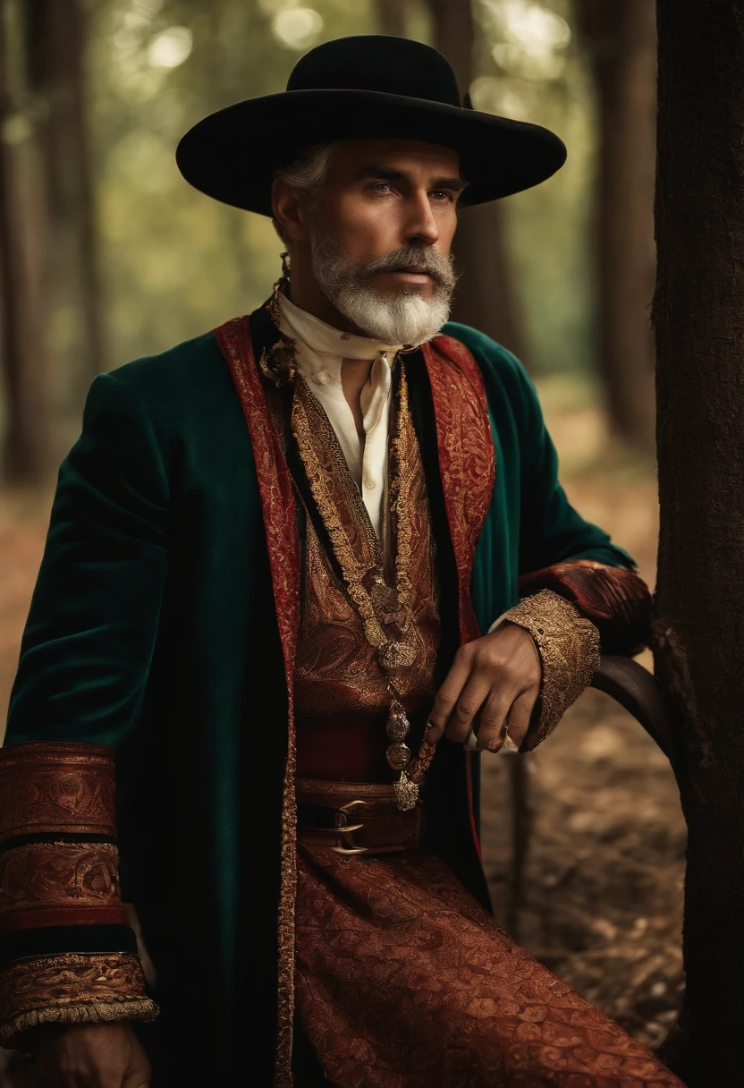 Imagem do profeta jonas do Antigo Testamento, wearing traditional men's clothing of the time, Heavy and serious countenance, imagem ultrarealsita.