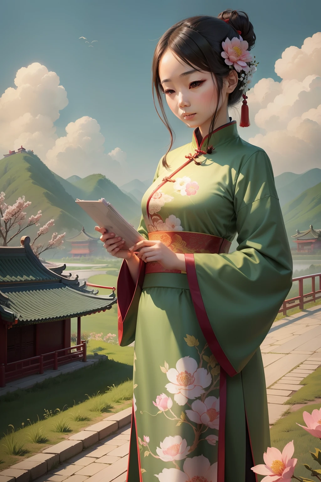 Illustration style, China's 24 solar terms start spring