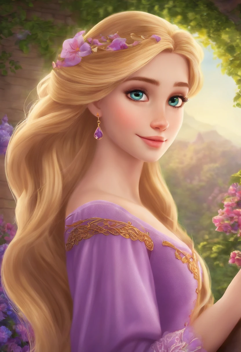 Rapunzel no estilo anime