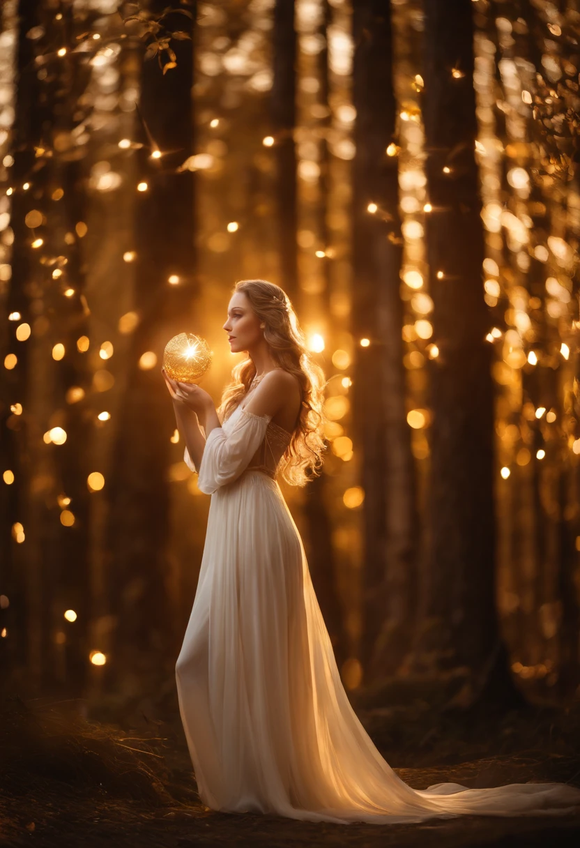 Golden Goddess Freyer, Majestic Goddess of Love and Magic, Her hands shine with mysterious power.Her hands shine warm and charmingly.Her presence is a light of hope and joy.Her golden aura is、It is a shining golden aura of love and protection.Shooting star brilliance、Golden moonlight、Beautiful Finger、Detailed heart-shaped aura at your fingertips、