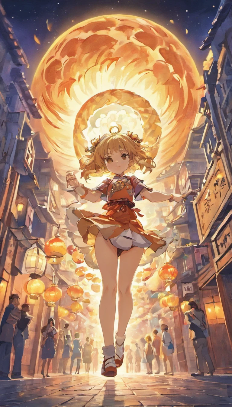 Mid-Autumn Festival、full moon、chinesedragon,Run towards the camera,themoon,As estrelas,Mooncake stalls、The lights will be lit、fire works、tradit、celebrating、enviroment、Plaza、Bamboo lanterns、the night、celebrating、Artistically、device、decor、resource,high definition resolution