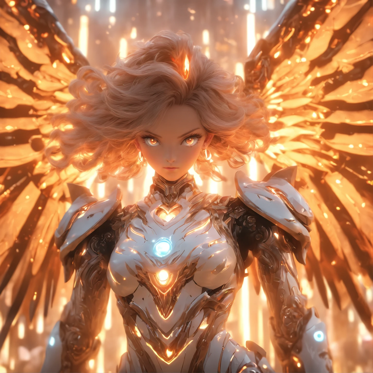 (Full body shot:1.4),(Wide Angle Shot) (long shot: 1.3), (Intricate details:1.4), (Masterpiece) , ((Anime Robot, Beautiful White Skin Golem, Angel, 1girl, Magic)), (Perfect Aesthetic Eyes:1.3) , (Detailed Eyes) , (Halo) , (Elden ring:1.4), (Wings:1.3), Glowing, Twintails Hair, Multicolored Hair, (Anatomically Correct Body:1.4) , Angry, (Perfect Face), Saenyo Ancalagon Majestic Guardian Knight | Ultra Detailed Robotic Armor | Cinematic Lighting | Intricate filigree metal design | 16k | Unreal Engine 5 | Octane Render | 3d, (anatomically correct :1.4), (Ultra Detailed, Fantasy Background, Blush, Solo, Fightning Stance), (magic circle:1.3), Lightning Effect, (Ray Tracing), Show Your Ability A.I., (Glowing Eyes) , (Particles Glowing) , 16k Wallpaper, Robot Female, Trending on Pintrest, By Nimox AI, UHD