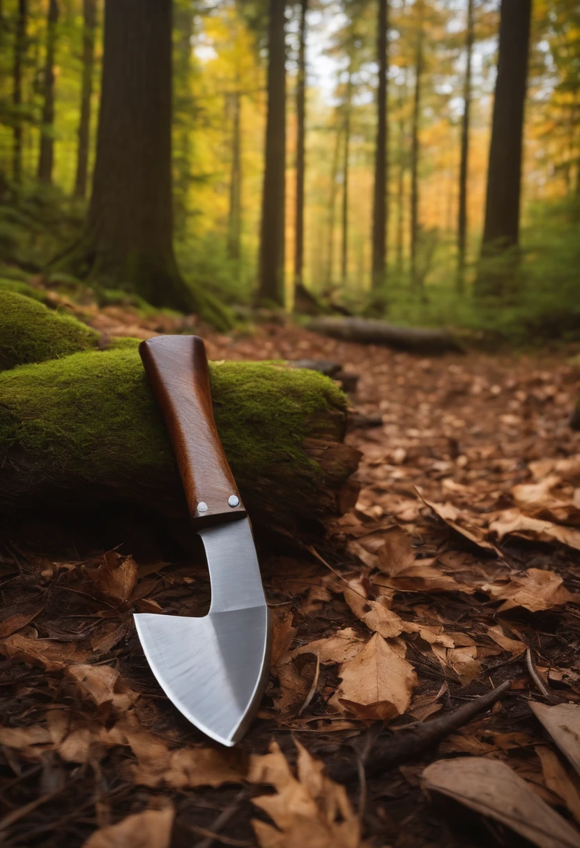 SHARP AX; AX IN THE FOREST; GOOD AX; AX ON THE GROUND; 4K IMAGE