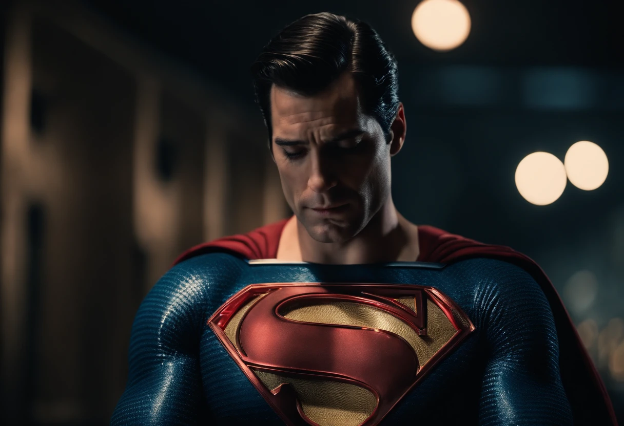 Rock Superman marvel by playing the piano with a thunder background and a very rock vibes.