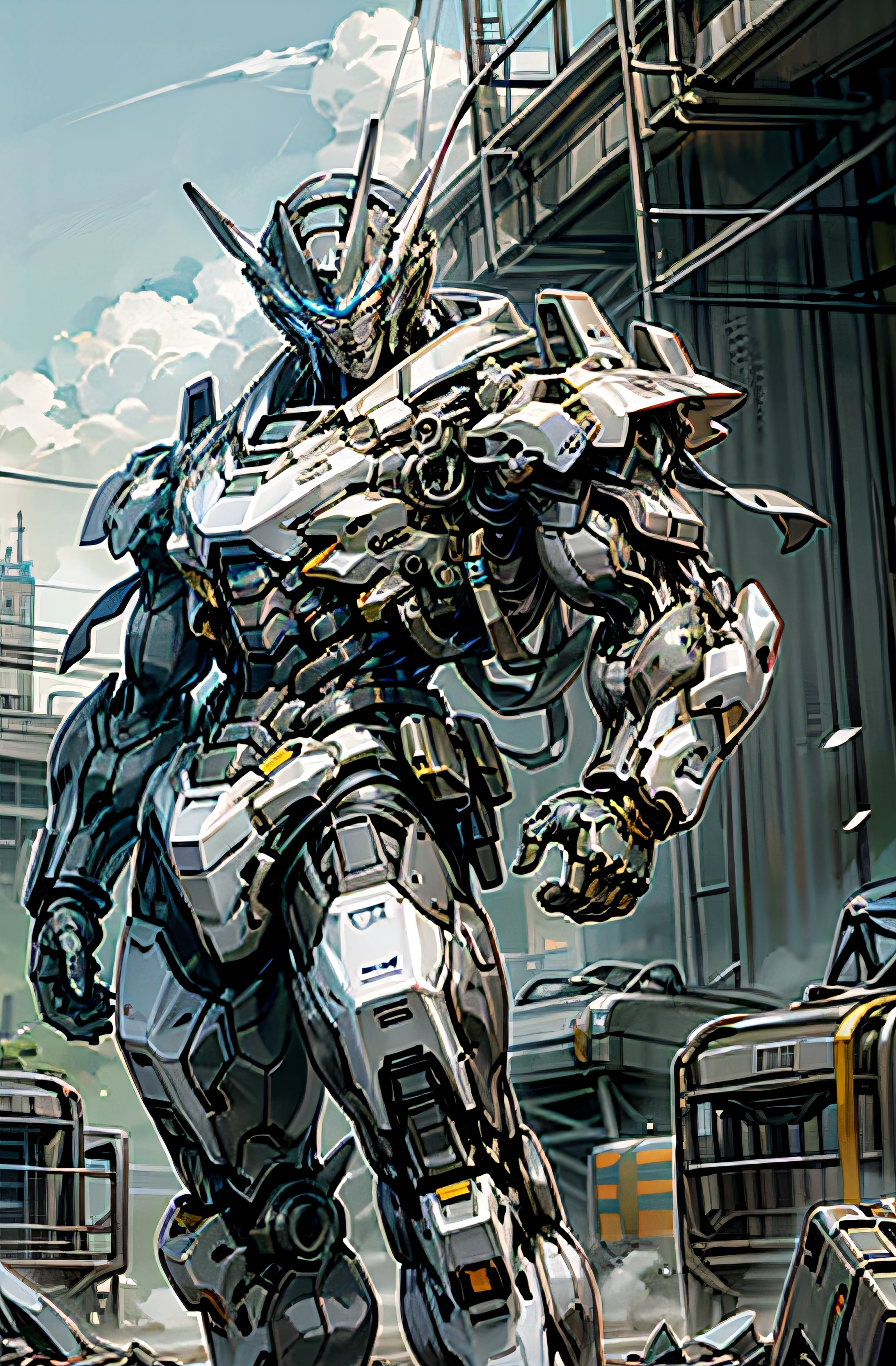 Mecha design expressions、The same Transformer、Sense of volume、environment change、Black draft、Realiy、Hercules Combo Transformers,atmospurate,8k,64k,k hd,Unbeatable masterpiece,动态照明,cinematic ligh,epic