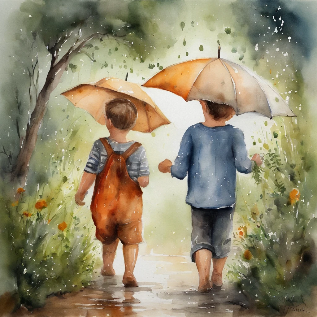 Wormwood grows,Boys and girls meet in the rain