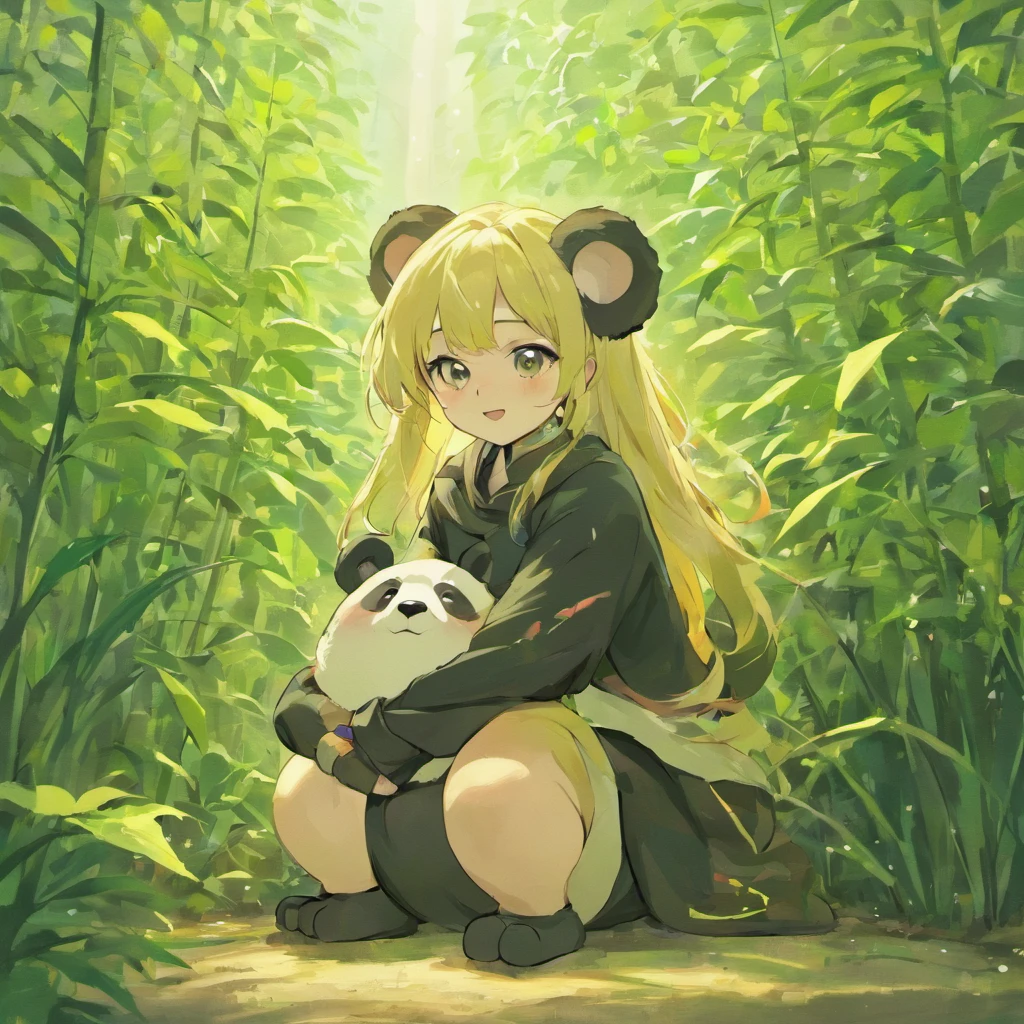 A panda sits next to the Bambo0 plant,Emoji pack, various expressions and actions,grexaggerated movements, blissful,surprise,Anger,fear, and other emotions,Eating, Playing, Sleeping, and other poses, Lovely and lovely style, White background, 8K, Exquisite details,9 different expressions, --niji5--AR 3:4