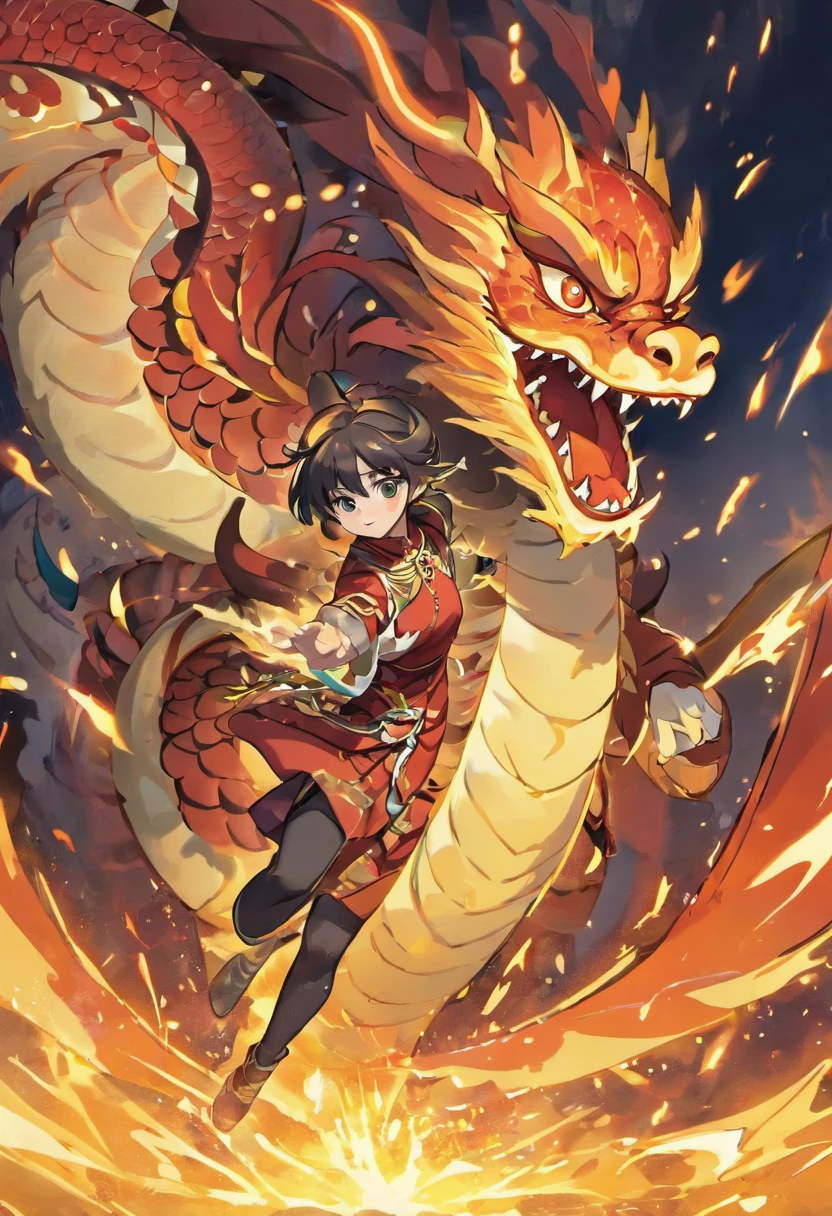 The background is domineering((((chinesedragon)))), Showcase its strong presence and vibrant coating,There are no characters,