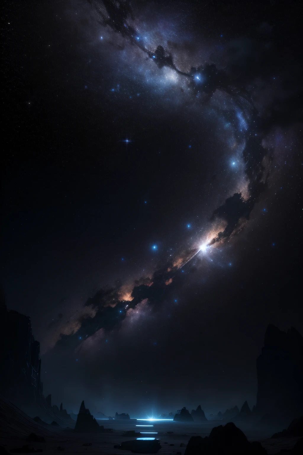 starrysky,vortex,Black background,As estrelas,8k,The is very detailed,acurate,best qualtiy,hyper HD,high detal,A high resolution,hentail realism,romanticism lain,Cinematic lighting effects,