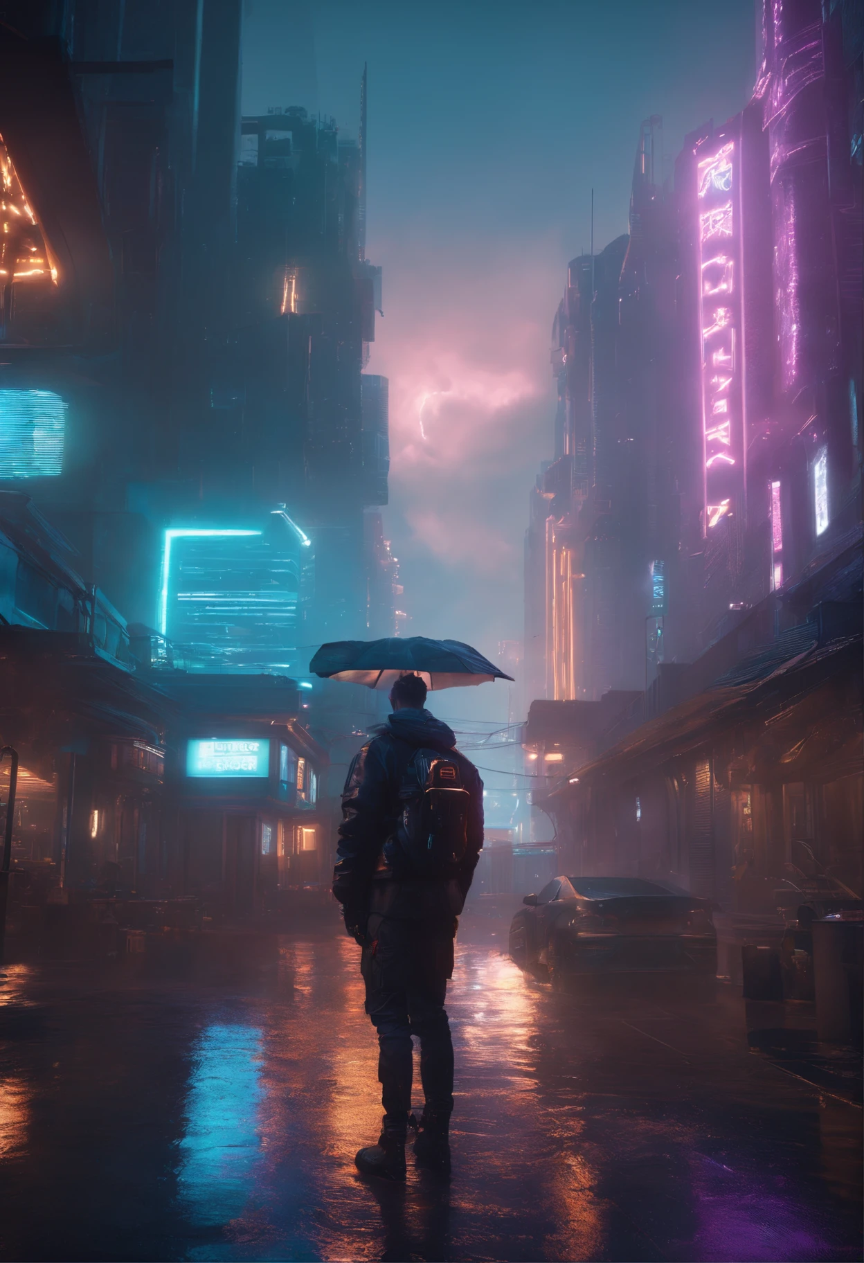 cyberpunk,smartboy,lighting realistic background,8k,v4 water