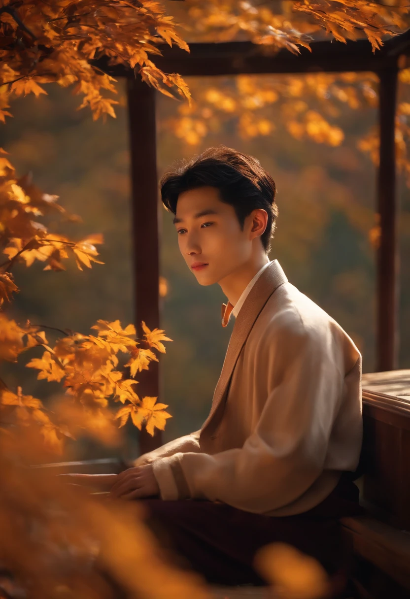 A young man named Weiban loves to sing at night and lives in one's room in the autumn season