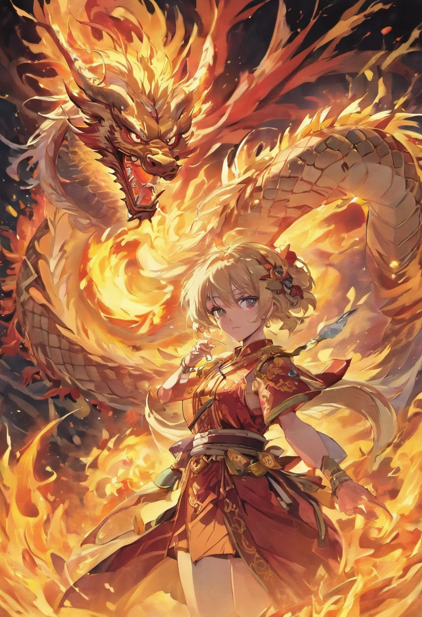The background is a domineering Chinese dragon, Showcase its strong presence and vibrant coating,There are no characters,Bright light