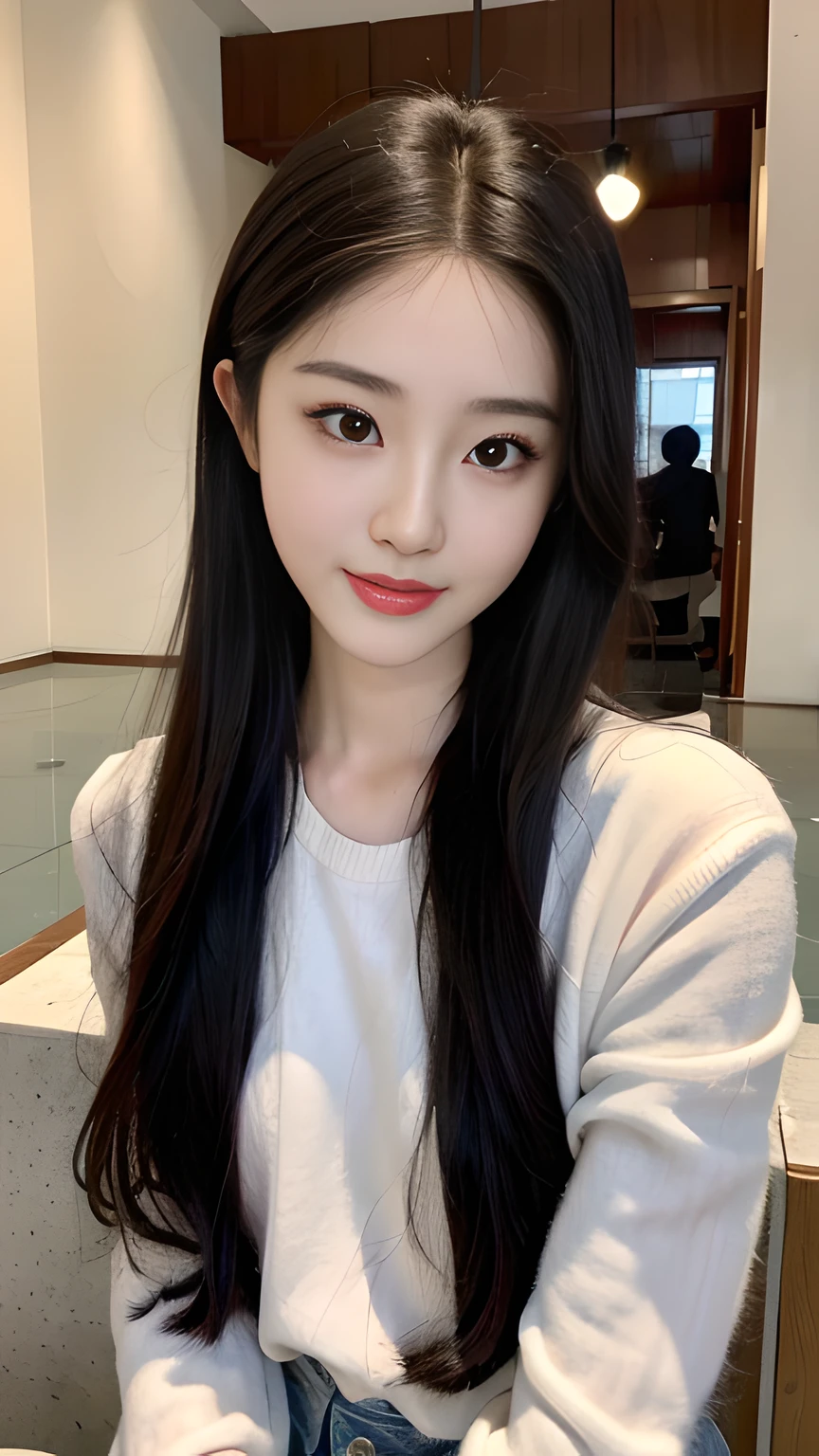 ,Gorgeous young Korean woman, Beautiful young Korean woman, ulzzangs, beautiful Korean women, Shin Jinying, young lovely Korean faces, dilraba dilmurat, xintong chen, a cute young woman, cute korean actress, Korean girl, Choi Hyun-hwa, young and cute girl,forest backgrou,film and television shots,ssmile