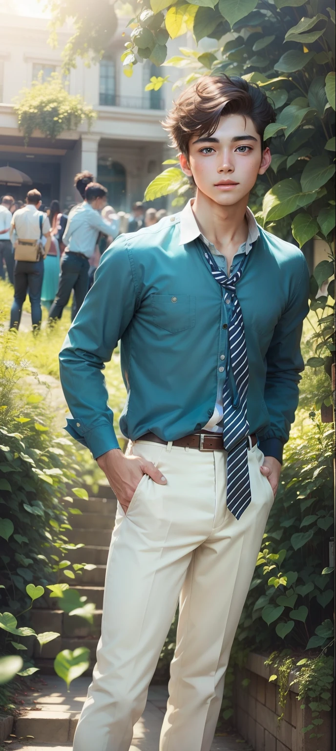 Smart boy beautiful and real face