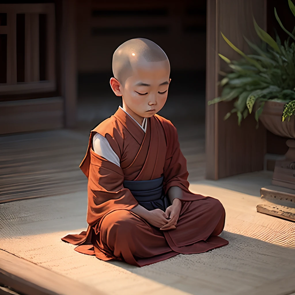 Zen little monk