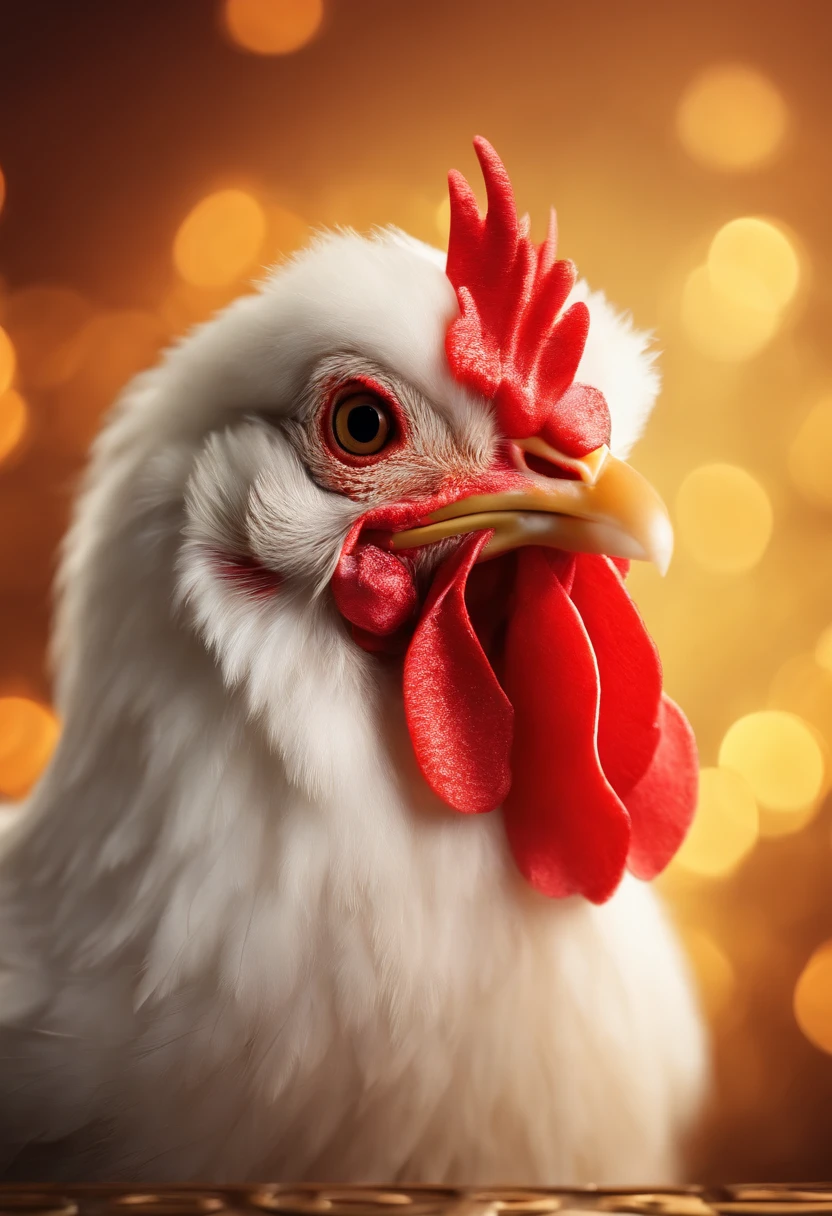 Animal chicken Chinese traditional image Cute New Year mascot Have the feeling of New Year